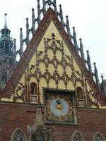 Breslau - Detail Rathaus