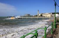 Sturmflut an der Küste unweit unseres Hotels