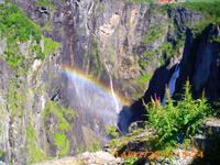 Regenbogen am Vöringfossen