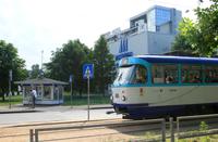 Die Straßenbahn fährt direkt vorm Hotel ab