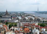 Blick auf Riga von der Petrikirche