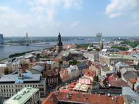 Blick auf Riga von der Petrikirche