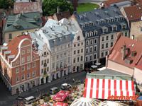 Blick auf Riga von der Petrikirche