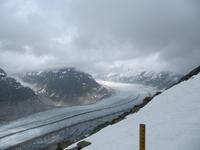 Auf dem Bettmerhorn - Blick zum Aletschgletscher