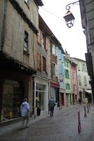 bunte Häuser in Foix