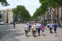 Spaziergang auf den Ramblas