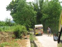 Fahrt mit dem Elektroauto aufs Land