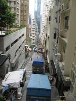 Hongkong - Blick von der Roltreppe