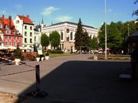 Blick zur Großen Gilde in Riga