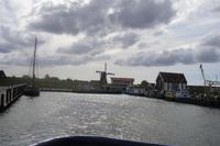 Blick auf den Hafen von Oudeschild