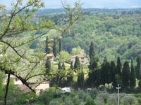 Toskana - San Gimignano - Blick von der Stadtmauer