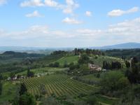 Toskana - San Gimignano - Blick von der Stadtmauer
