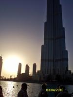 Sonnenuntergang am Burj Khalifa