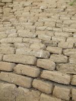 Wand aus Lehmziegeln