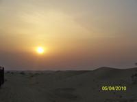 Ein Sonnenuntergang in der Wüste - traumhaft