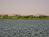 Landschaft entlang des Nils