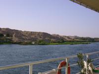 Landschaft entlang des Nils