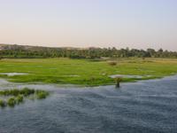 Landschaft entlang des Nils