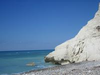 Start der Pissouri-Wanderung am Meer
