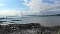 Moderne Straßenbrücke über den Firth of Forth