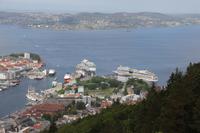 Ausblick auf Bergen