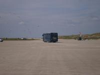 Linienbus am Strand auf Fano