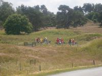 Eberhardt Gaeste bei der Radtourauf dem Heerweg