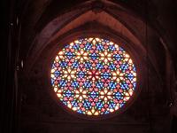 Rosettenfenster in der Kathedrale