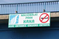 Einfahrt in den Krka Nationalpark