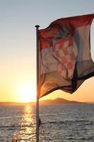 Sonnenuntergang beim Abendessen