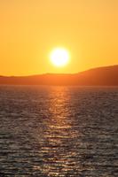 Sonnenuntergang beim Abendessen