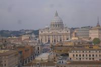 Blick von der Engelsburg auf den Vatikan