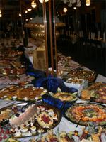 Silvesterbuffet auf dem Schiff
