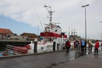 Besichtigung des Rettungsbootes (Hvide Sande)