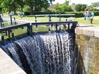 Schleuse am Göta-Kanal in Berg