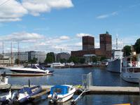 Oslo- Blick auf das Rathaus