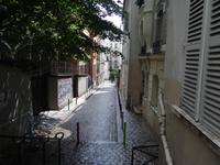 Gasse in der Nähe von Montmartre