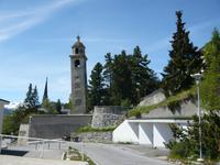St.Moritz schiefer Turm der ehem. Mauritiuskirche