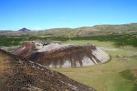 Am Krater von Grábrók