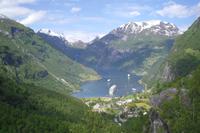 Blick auf den Geirangerfjord