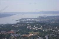 Blick vom Holmenkollen auf Oslo