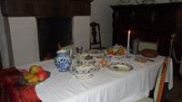 Tischgedeck mit Delfter Blau