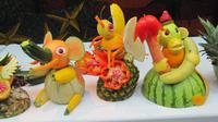 Seetag - Figuren kunstvoll aus Obst und GemÃŒse geschnitzt
