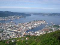 Blick auf Bucht Bergen