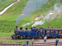 Fahrt mit der Furka- Dampfbahn