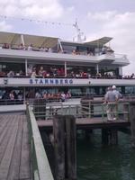 Ablegen des Schiffes in Berg