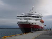die Nordlys in Molde vor Anker