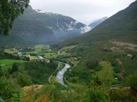 Blick hinunter nach Skjolden