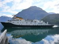 Unser Schiff im Geirangerfjord