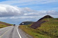 Auf der E69 am Porsangerfjord - Der Weg zur Insel Magerøya (Nordkappinsel)